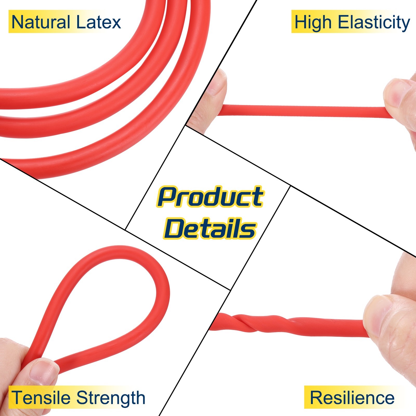 26 Ft(8M) Latex Rubber Tubing 1/16″(1.6mm) ID 1/8″(3.2mm) OD Red