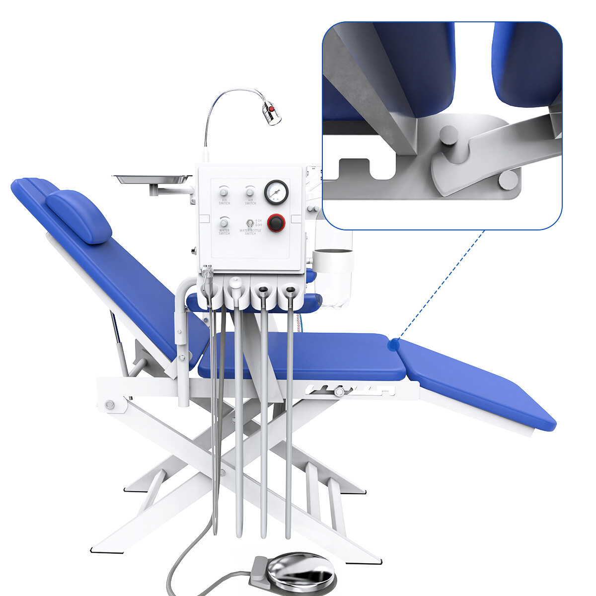 24L/40L Dental Silent Oil-Free Air Compressor Medical Pump/ Folding Chair