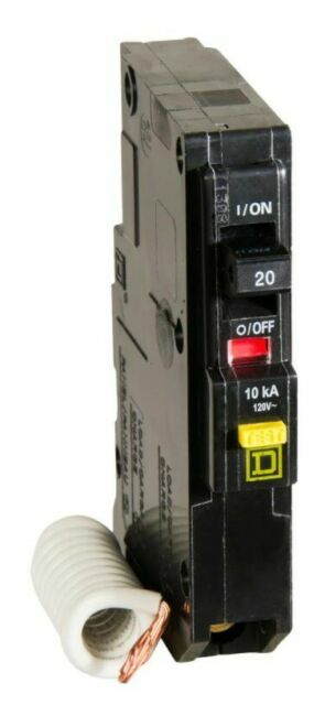 QO 20A Circuit Breaker & Ground-Fault Circuit Interrupter (GFI) #QO120GFIC