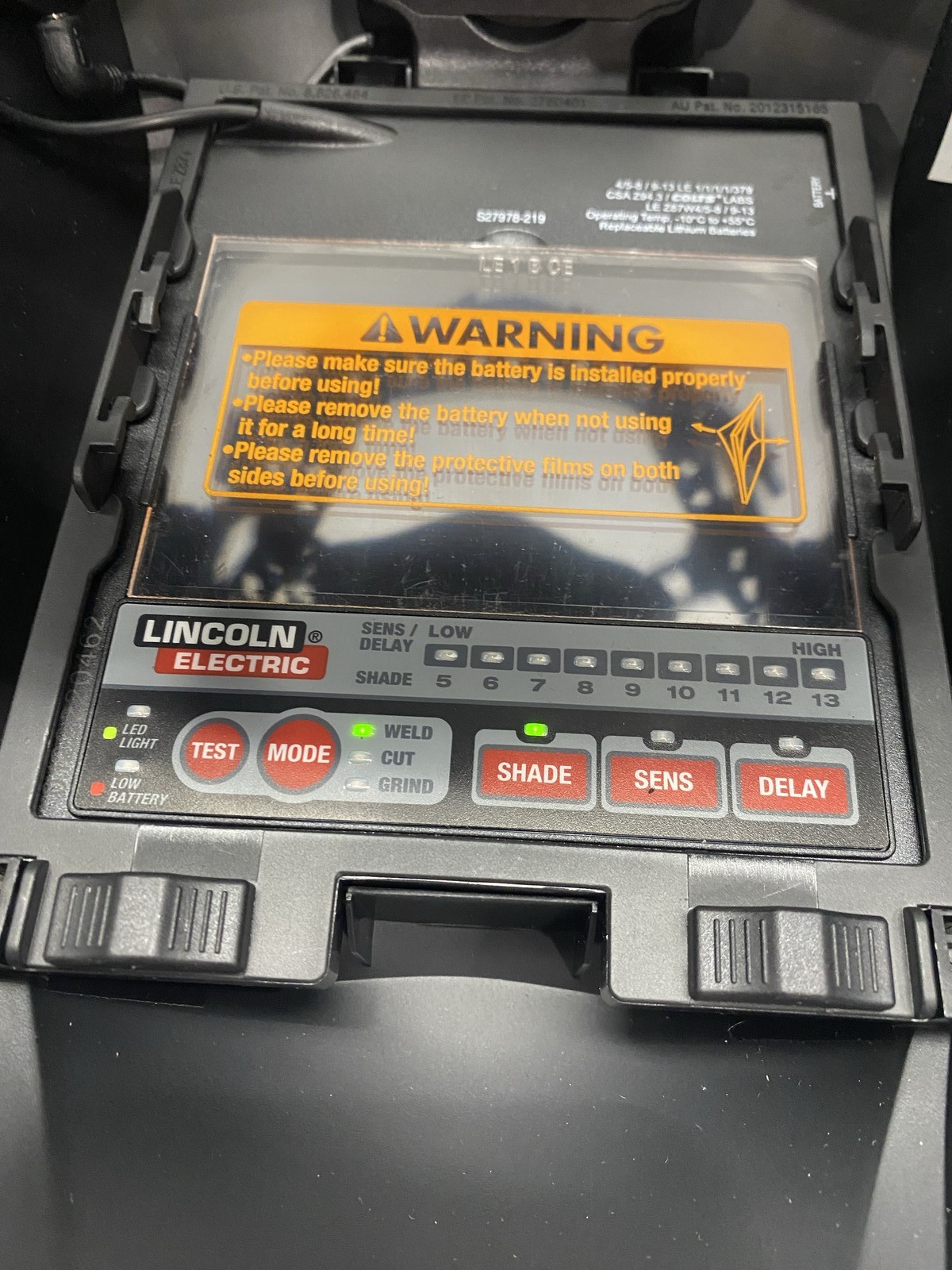 Lincoln Electric Viking 2450 ADV Series Black Welding Helmet With LED – K3028-5