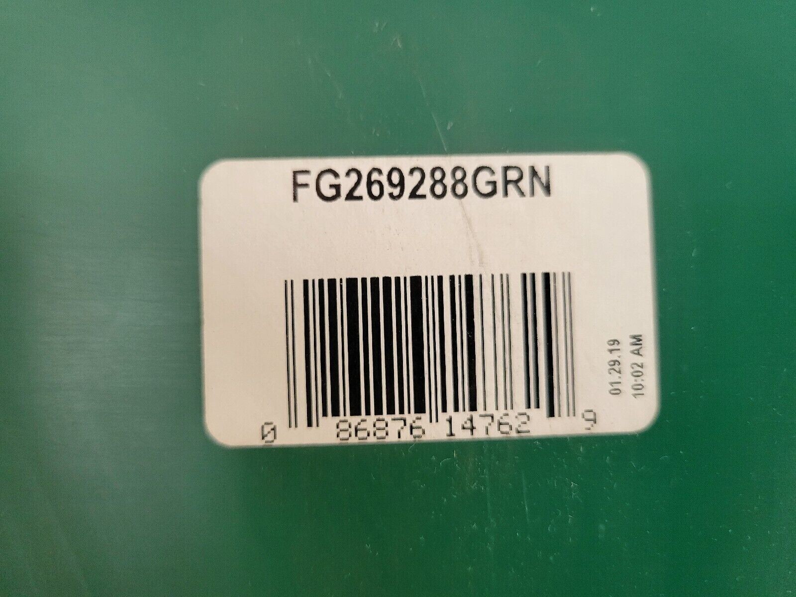 USED Rubbermaid 20″ x 11″ Slim Jim Bottle Can Recycle Lid Green 2692-88(DR)