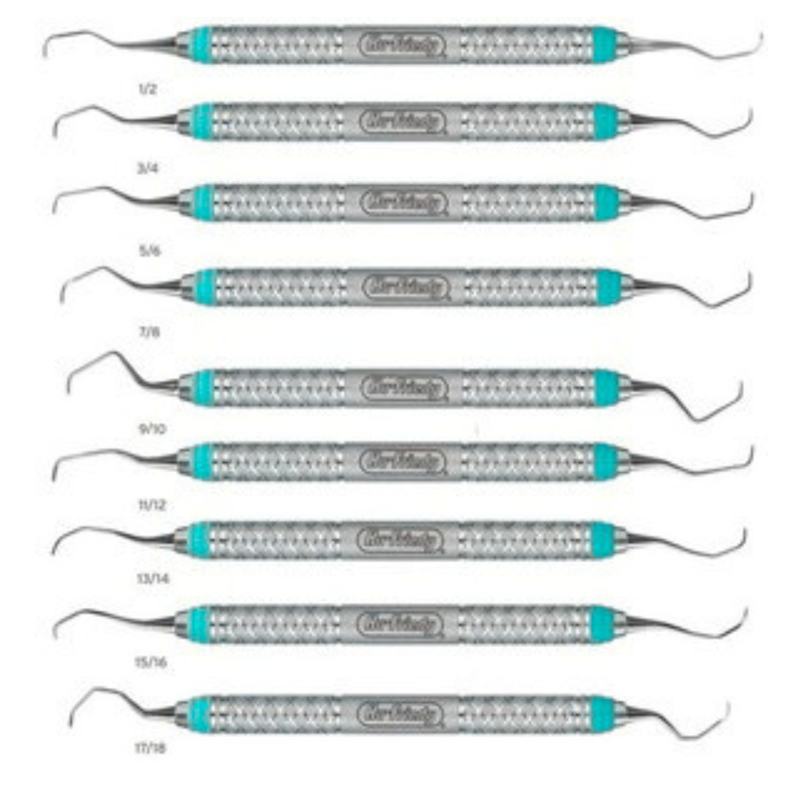 HU-FRIEDY Dental Rigid Gracey Curette SET OF 9 EverEdge 2.0 #9 Handle