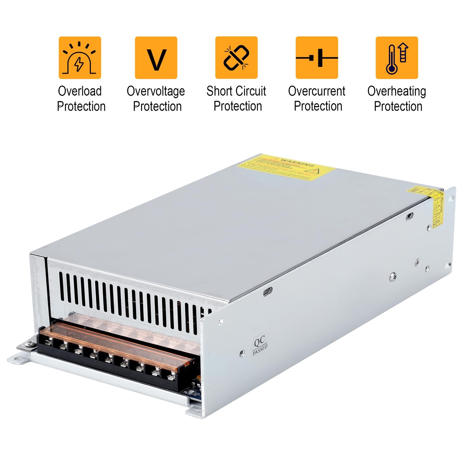 12V 100A 1200W DC Power Supply Adapter for LED, Motor, and Amplifier