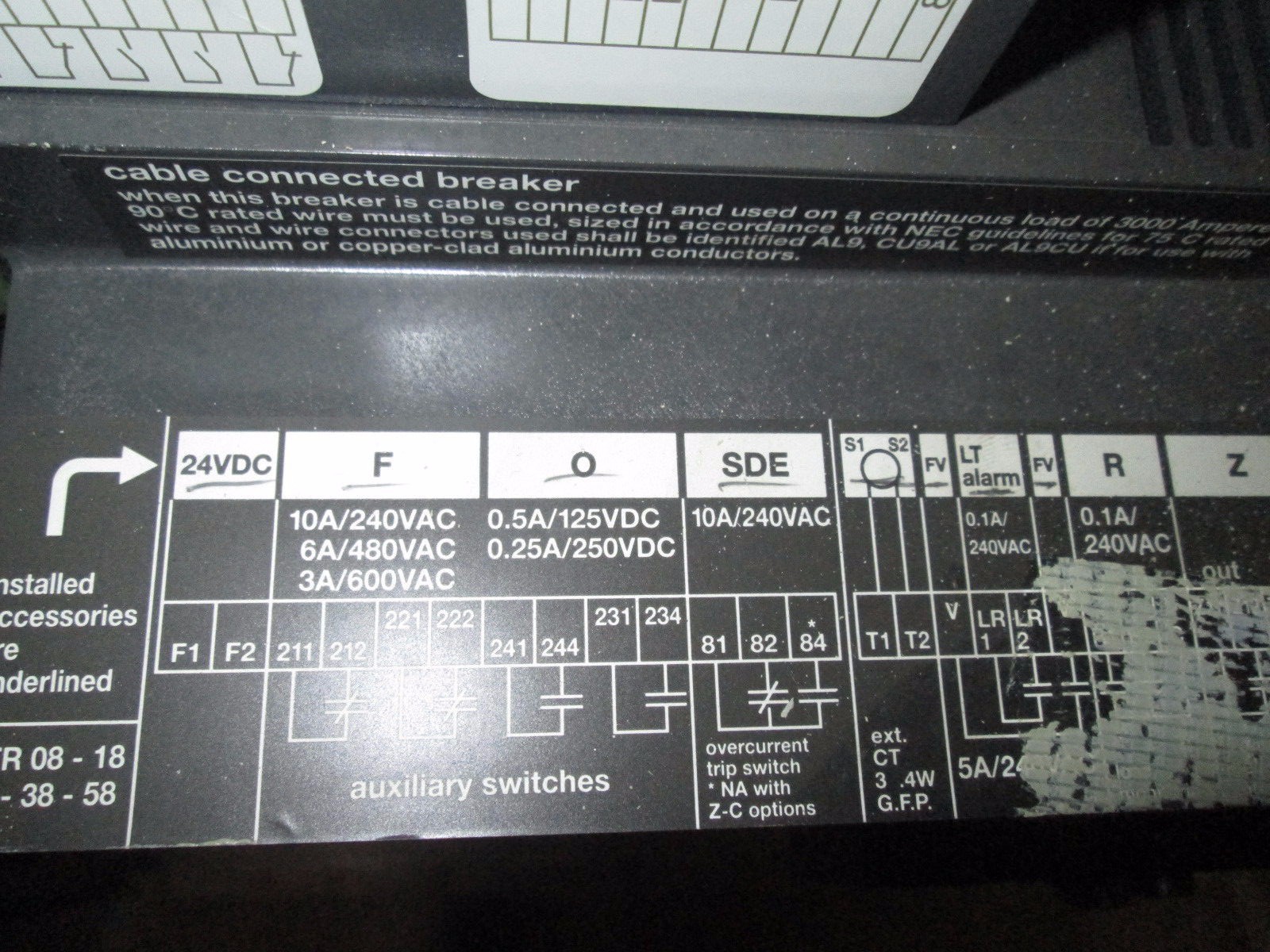 Sq D MP30H1 Masterpact Breaker 3000A 3P 600V EO/FM 24V DC Control Surplus