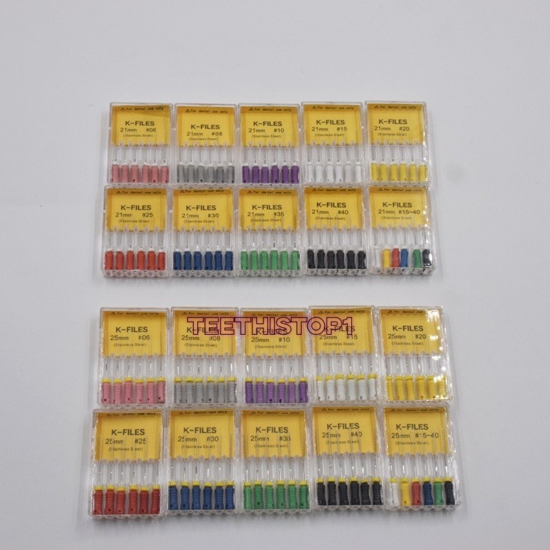 Dental K-Files Endodontic Instruments REAMERS Root Canal Hand Use 21/25/31mm