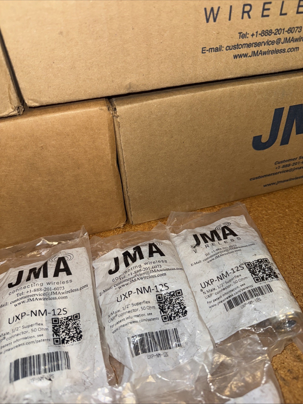 (10 Pc) JMA Wireless UXP-NM-12S N-Male Connectors for 1/2″ Superflex Cable
