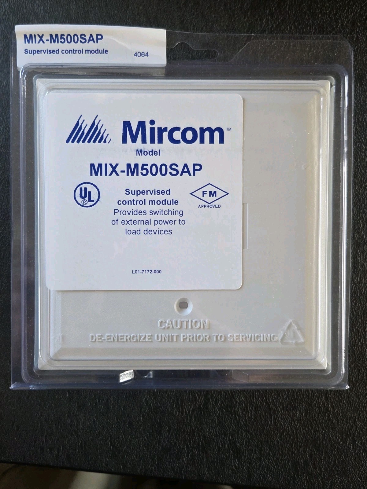 MIRCOM MIX-M500SAP SUPERVISED CONTROL MODULE – BRAND NEW – «WHITE» – 84 AVAIL.
