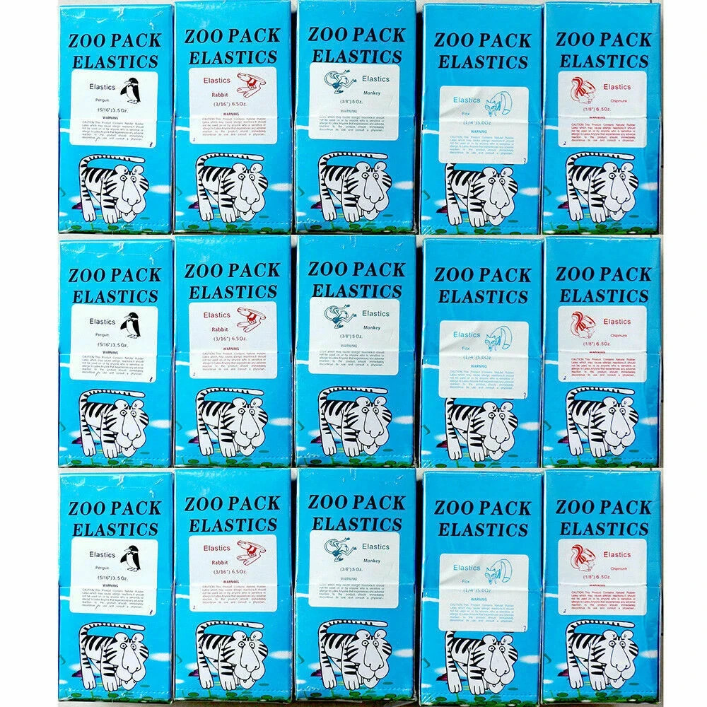 100 Pcs/Bag Dental Elastics Ligature Ties Latex Braces Orthodontic Rubber Bands