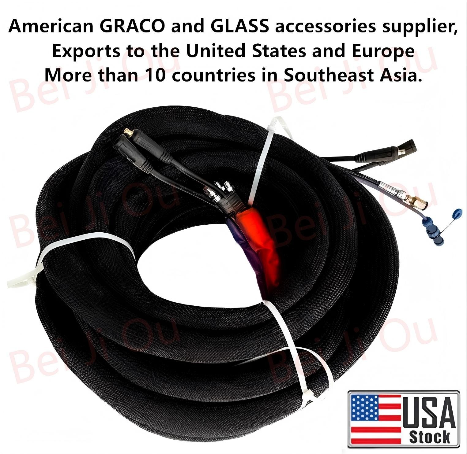 15M polyurethane PU foam hose / heated hose pipe for spray foam machines.