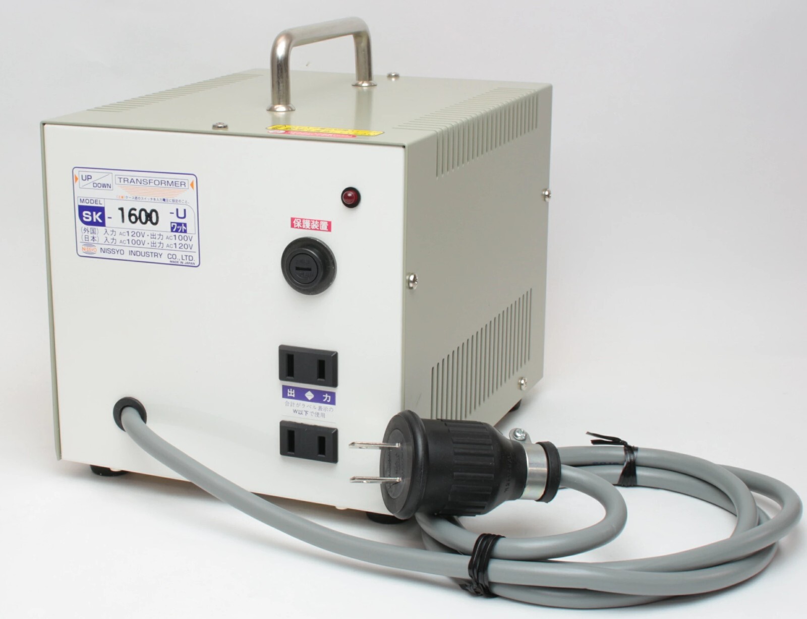 NISSYO Voltage Down Transformer NDF-2000U 110V 120V 130V to 100V 2000W Japan New