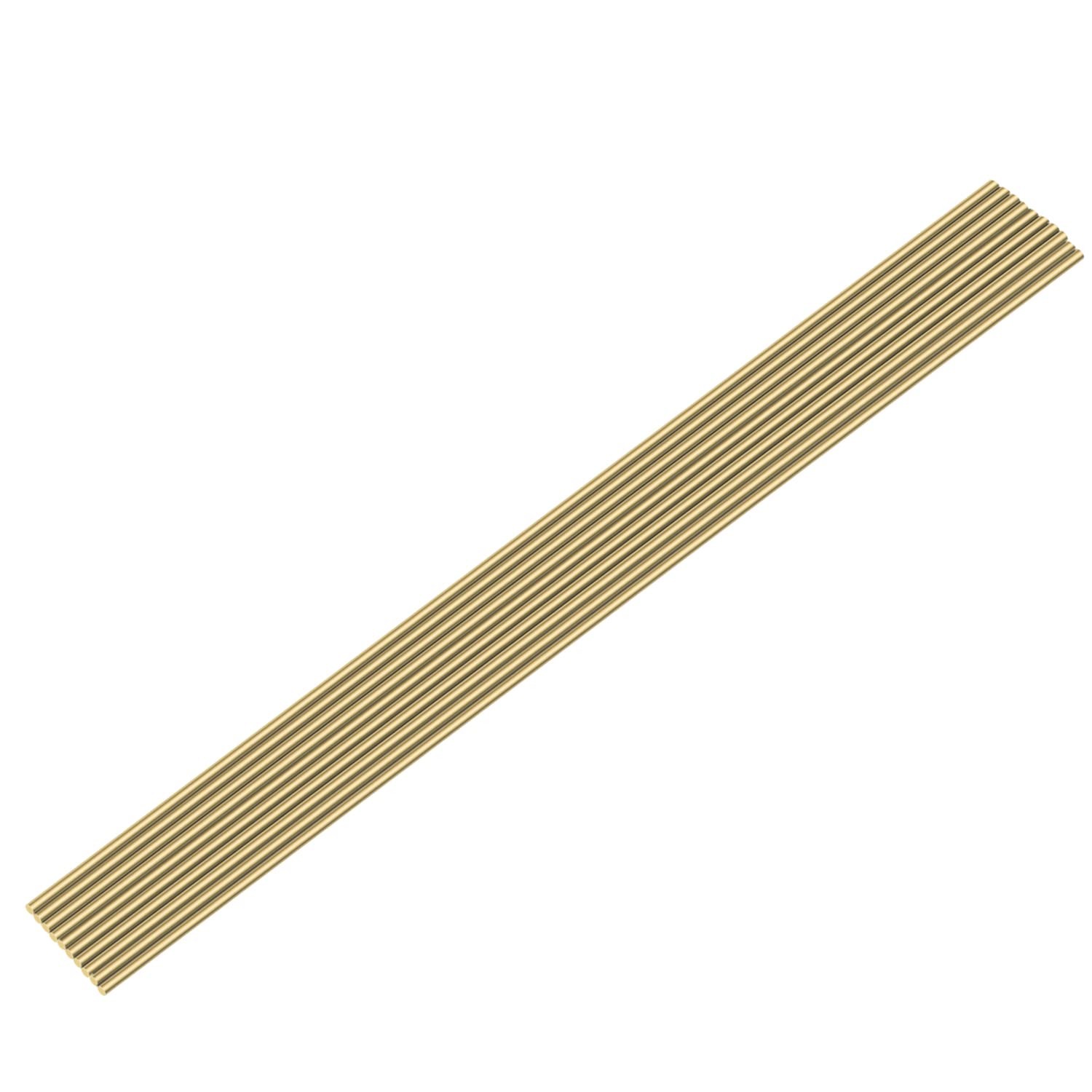 20 Pieces 1mm Brass Round Rods Brass Solid Round Rod Lathe Bar Stock 1mm In Diam