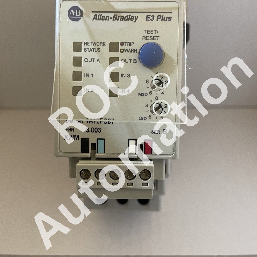 Surplus Pre-owned Allen Bradley 592-EC2BC Ser B Solid State Overload Relay 3-15A