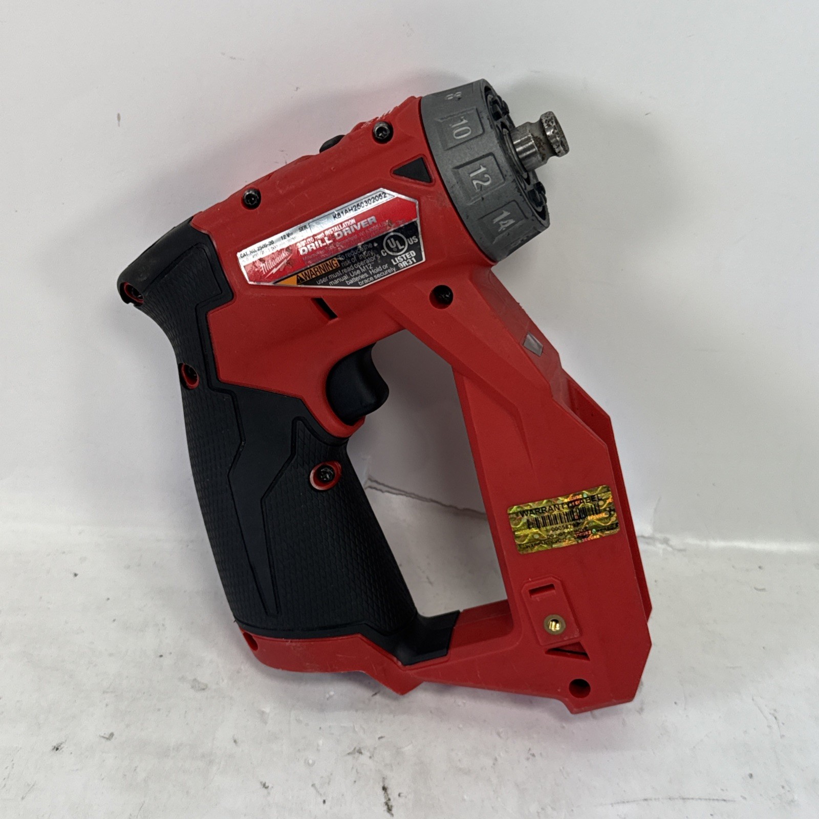 Milwaukee M12 FUEL Drill/Driver 2505-20 Tool ONLY (NO ATTACHMENTS) TESTED