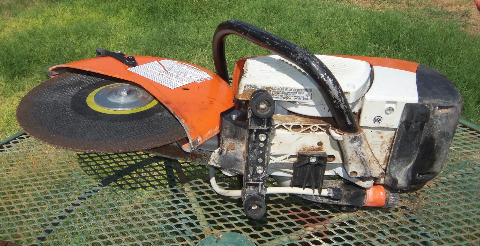 STIHL TS420 – 14in Gas Handheld Cut-Off Saw – Orange – 4 Blades – free ship
