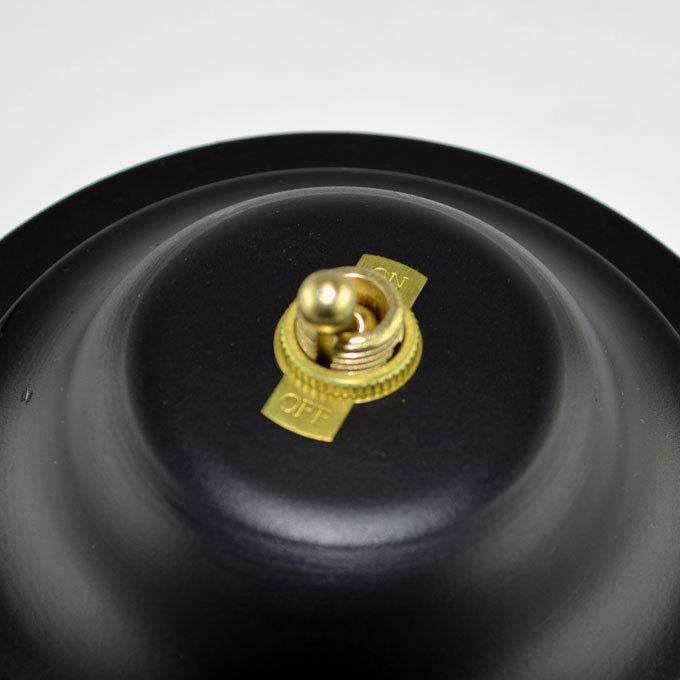 Toggle Switch on/off – Brass Plated – 6A/120V – Steampunk Switch 2-Wire