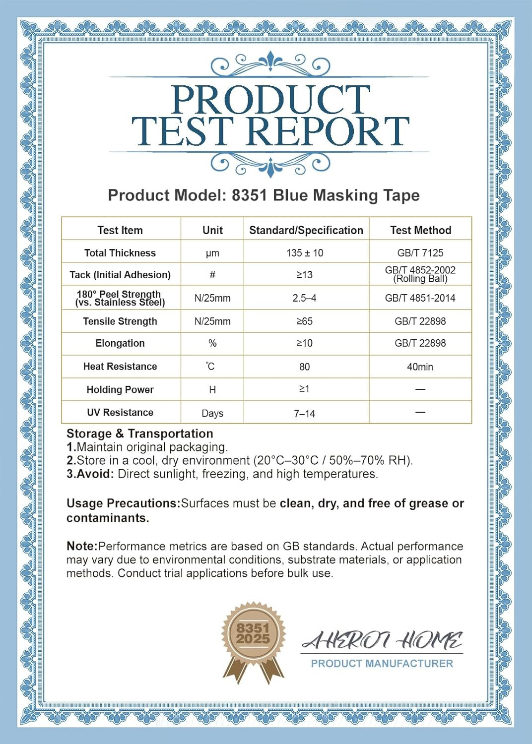 Painters Tape 2 Inch Wide, Blue Masking Tape 12 Rolls(2Inx55Yds) | 248℉ UV Resis
