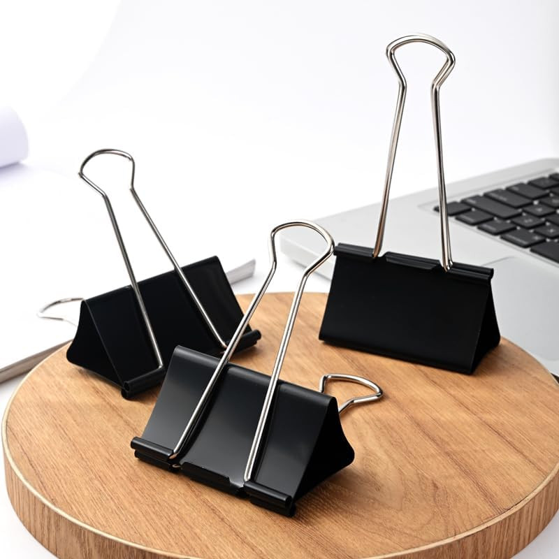 Extra Large Binder Clips 3 Inch Super Big Binder Clips 6 Pack Big Metal Paper Cl
