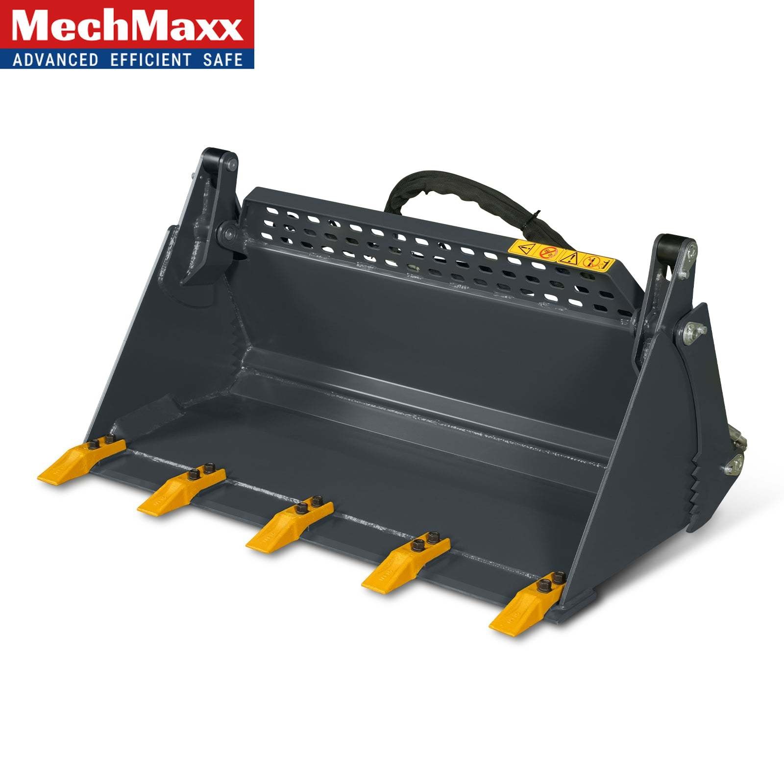 MechMaxx 44» 4-In-1 Combo Skid Steer Bucket Attachment With Quick Attach, BT44