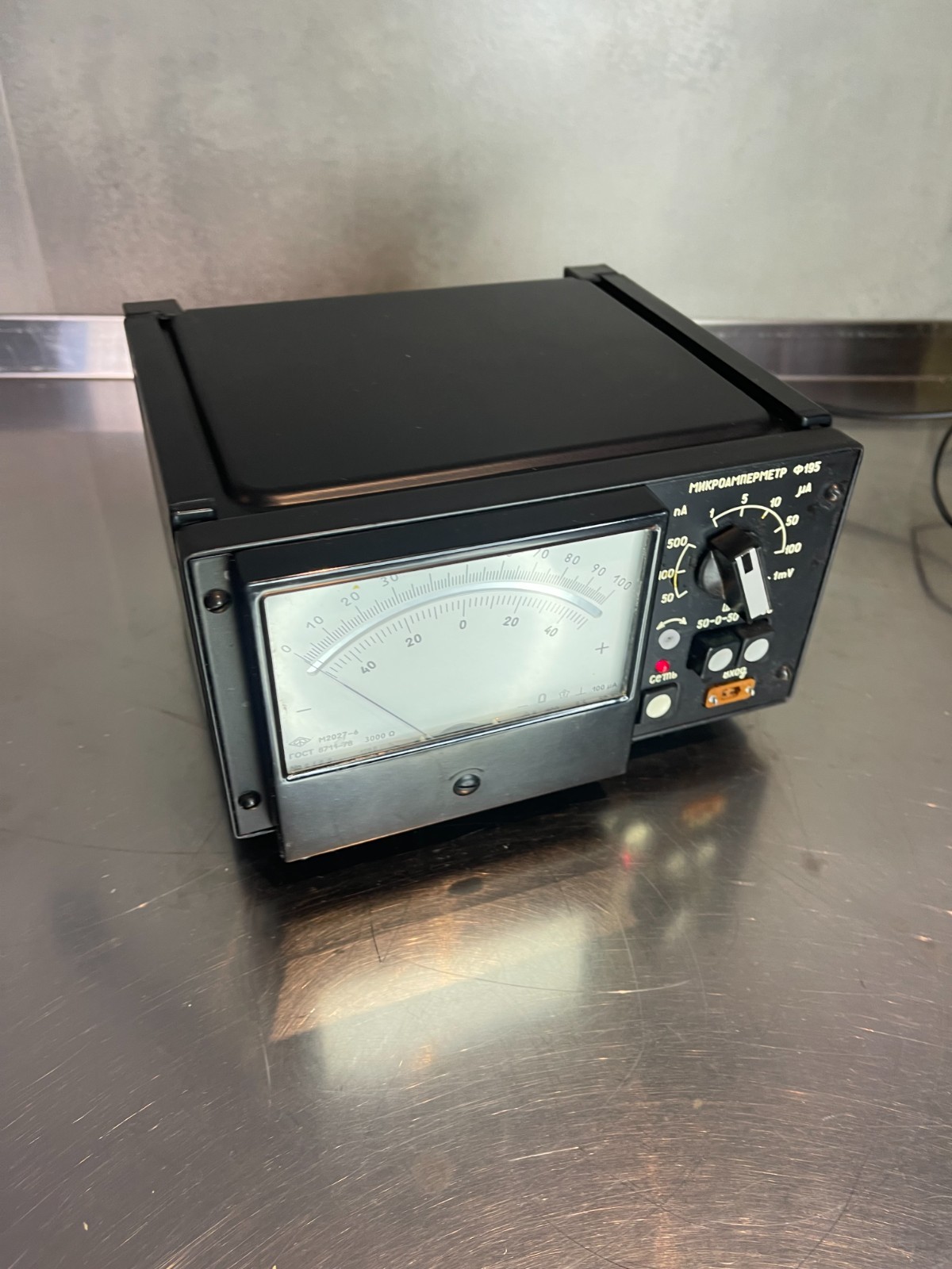 Laboratory Precision Microammeter Ammeter 0 50 100 500 nA 0 1 5 10 50 100 µA New