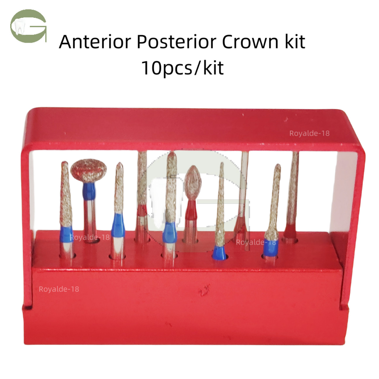 Dental Anterior Posterior Crown/Porcelain Veneer Preparation Bur Drill Diamond