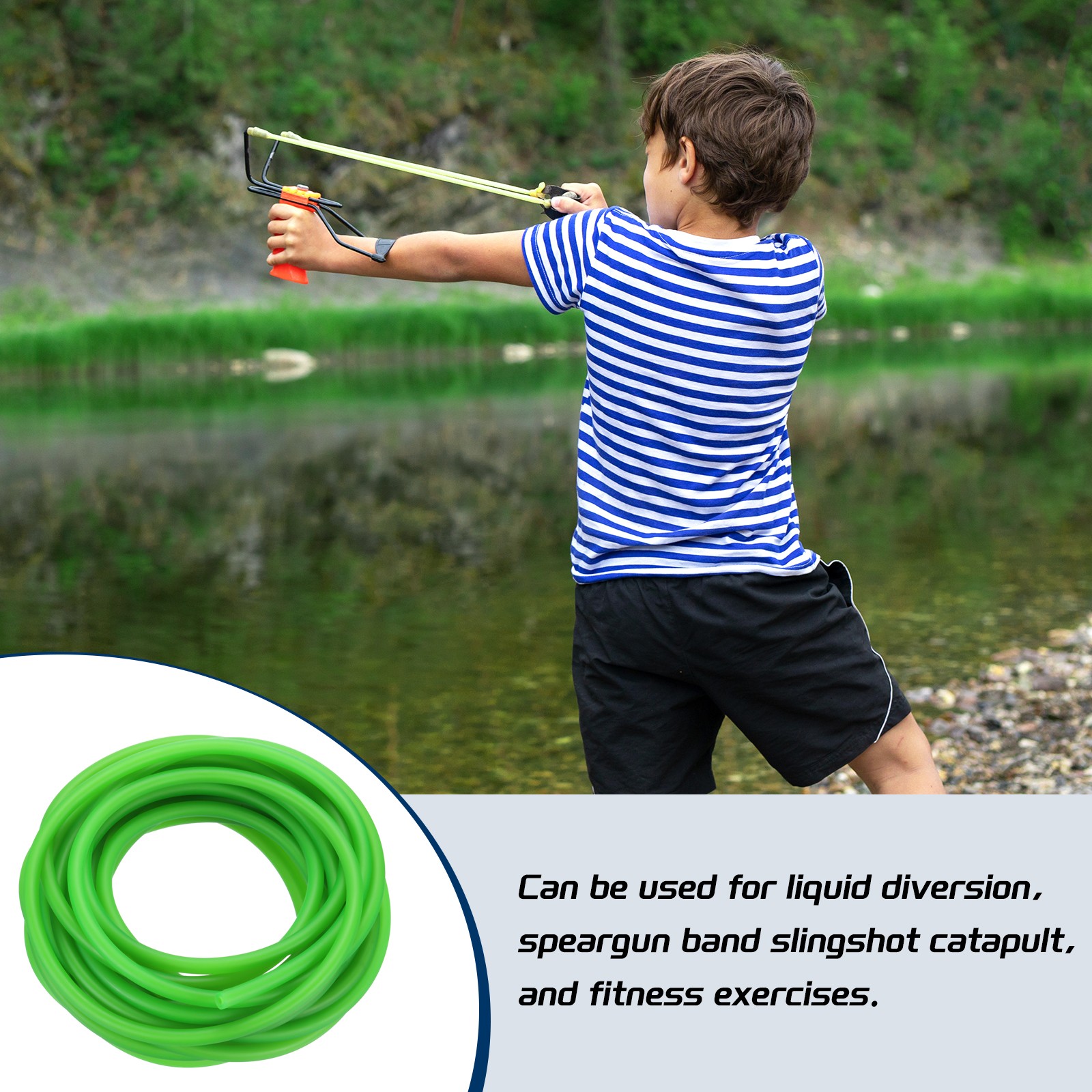 26 Ft 8M Latex Rubber Tubing 3/16″(4mm) ID 1/4″(7mm) OD Fluorescent Green