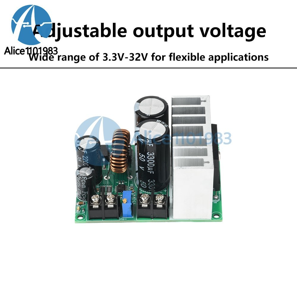 AC 5-25V/DC 8-38V To DC 3.3-32V Buck Power Module Adjustable Voltage Regulator