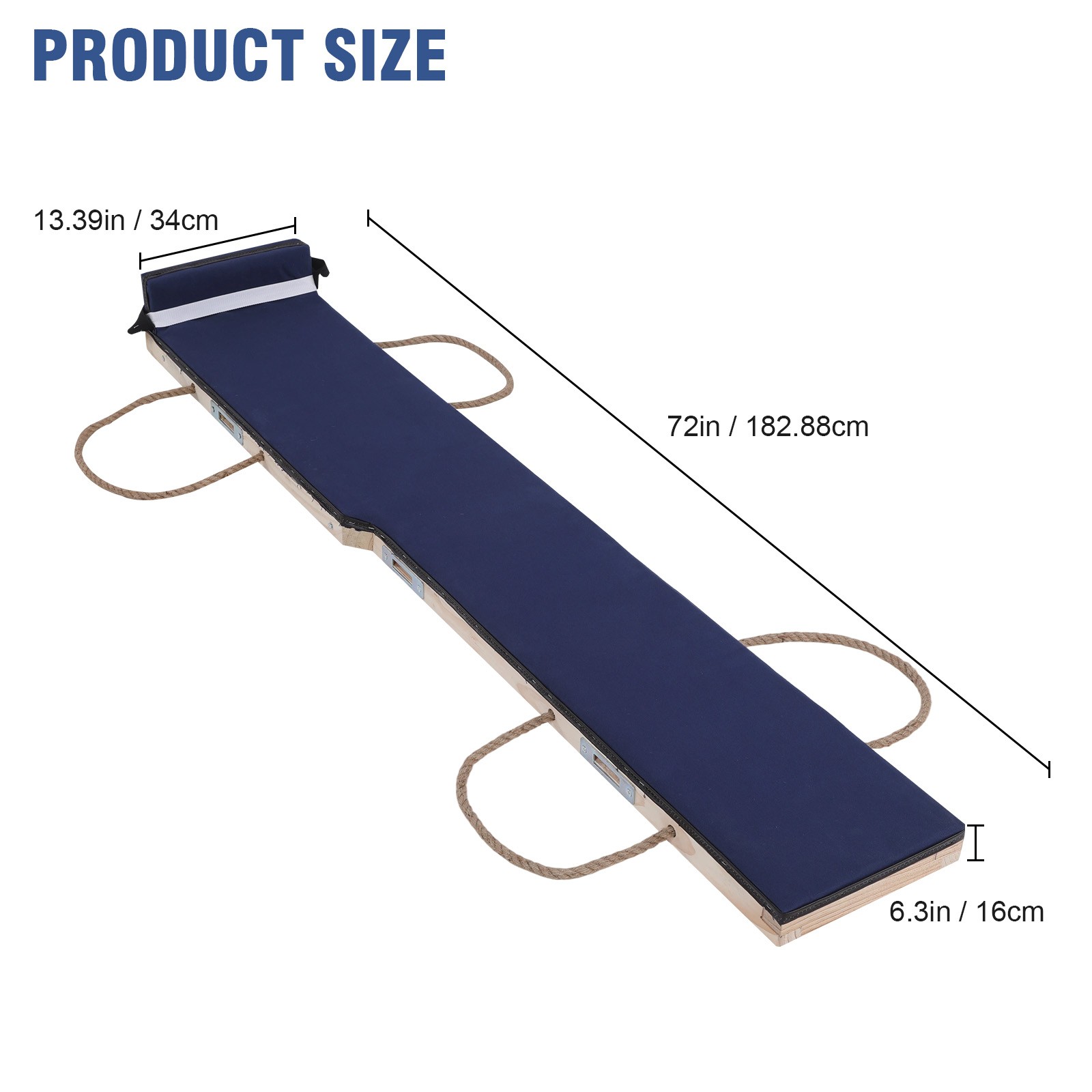 6′ Safety Board – Piano Moving Pad Skid Board – Equipment Movers (Blue)