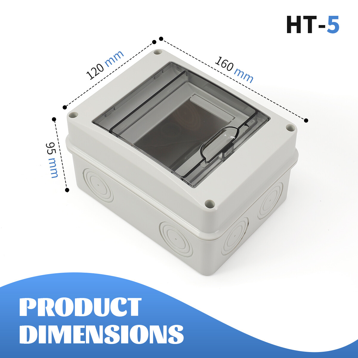 GEYA ABS Plastic Electrical Enclosure Junction Box Waterproof IP65 Dustproof HT5