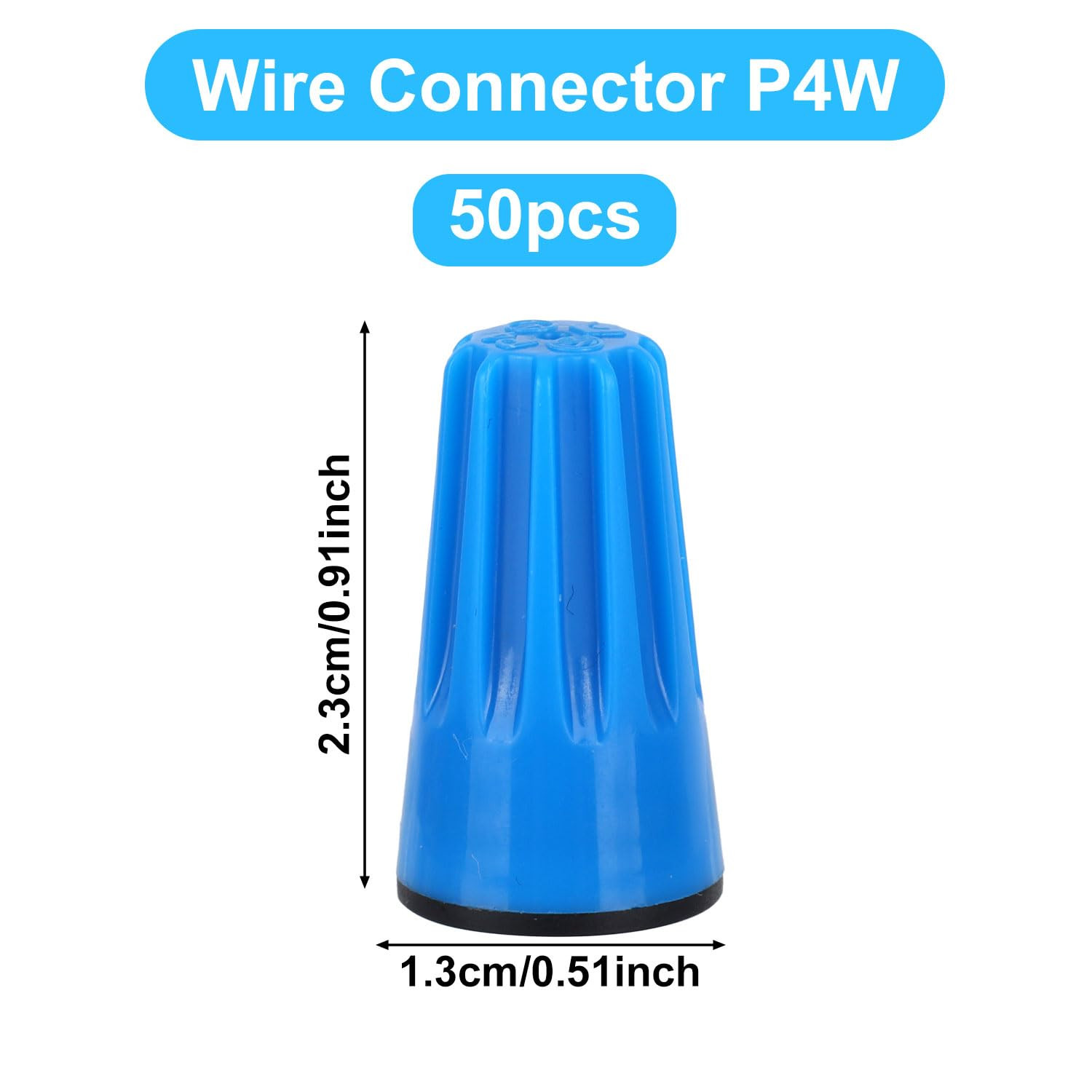 50Pcs Waterproof Wire Electrical Connectors, 22AWG-8AWG Outdoor Seal Nuts Cap UL