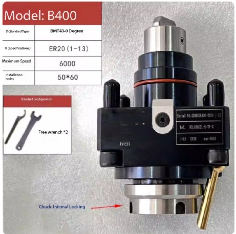 90°/0° Tool Holder Turning-Milling Composite Universal Power Head Tower BMT40
