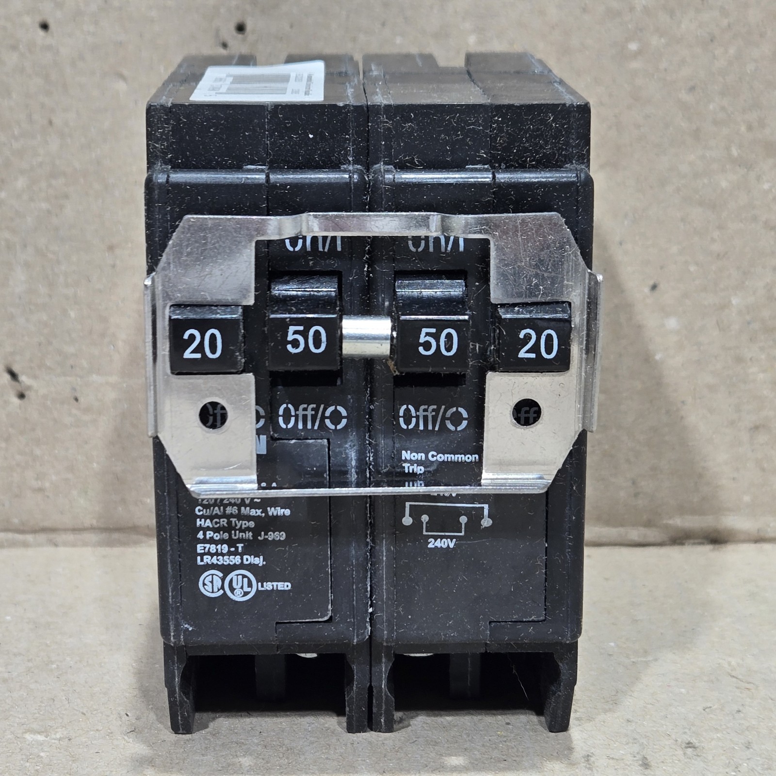 Eaton BQ250250 Type BR 50-amp 2-Pole Quad Circuit Breaker Brand NEW