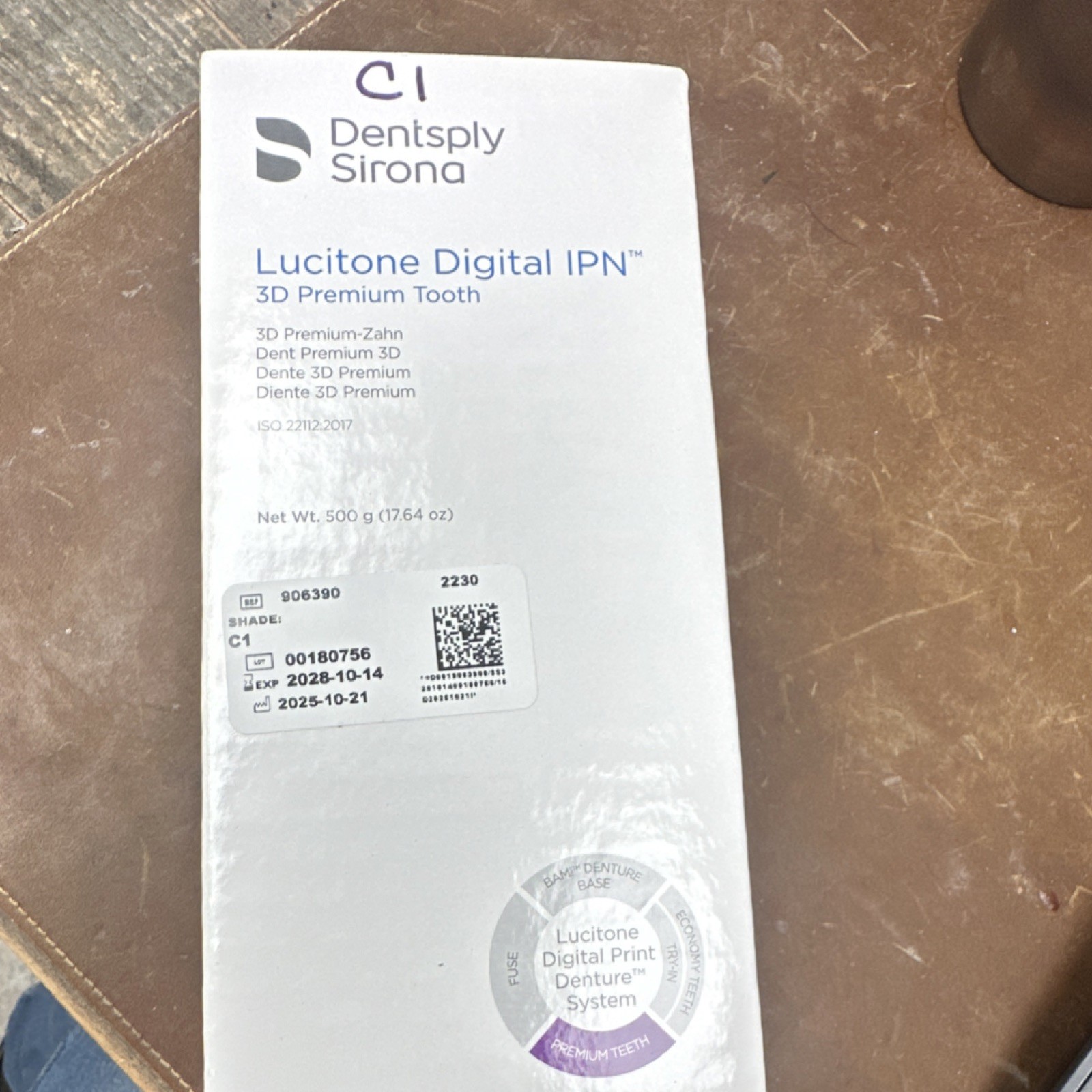 Dentsply Sirona Lucitone Digital IPN 3D Premium Tooth Dental Laboratory