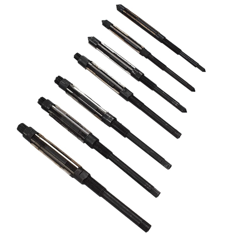 7 Pieces Adjustable Hand Reamers Set 8/A to 2/A Size 1/4 -15/32” HSS