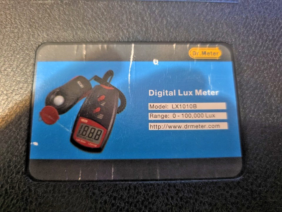 Dr Meter LX1010B Digital Illuminance/Light Meter 0-100,000 Lux Luxmeter w/ Case