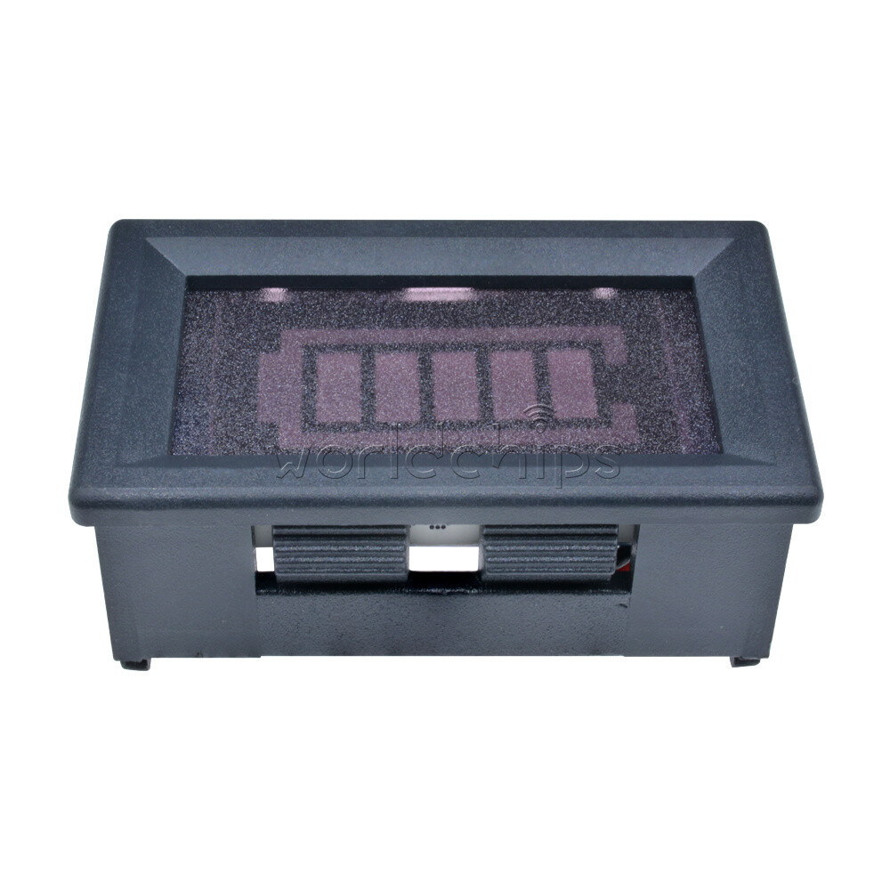 12V Li-on Lead-acid Battery Capacity Level Indicator Low Battery Flash Alarm New