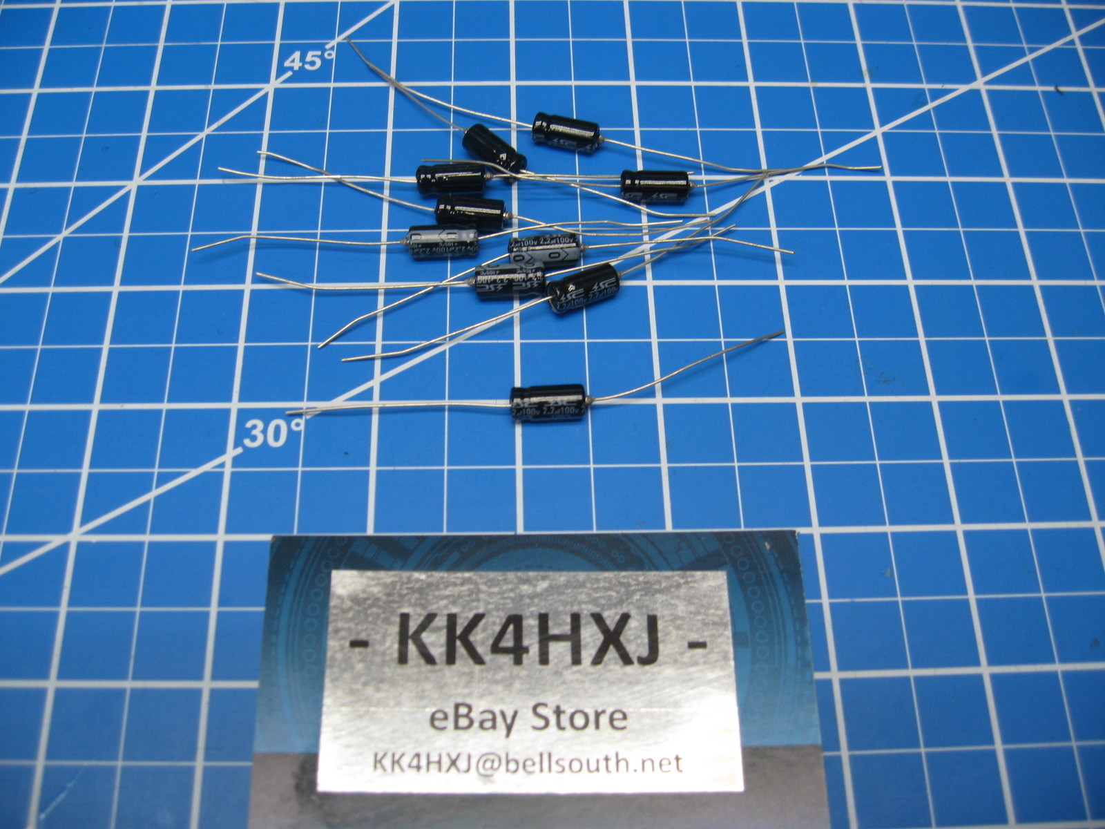SC – GHA Series – Axial Electrolytic Capacitors – 100v 2.2uF – 10 Pieces