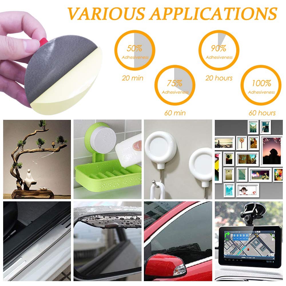 8 Pack Large Double Sided Foam Adhesive Tape Pads,3.15 Inch Round 3 M VH B St…