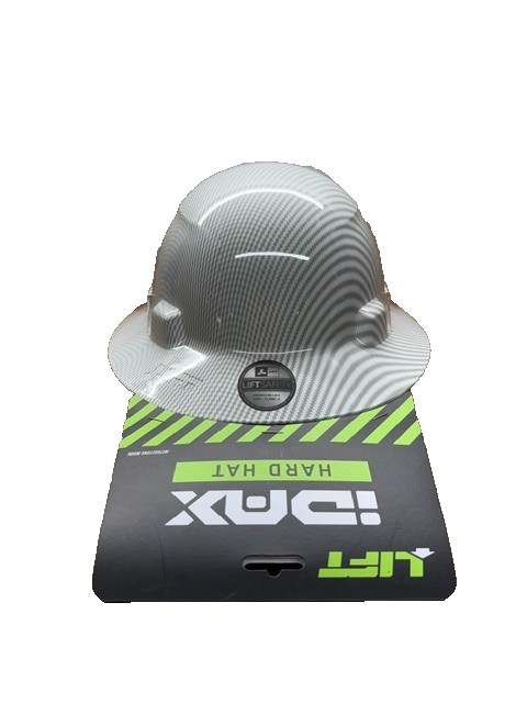 Lift Safety iDAX – Vented Hard Hat – WHITE Carbon HIDV-24CW