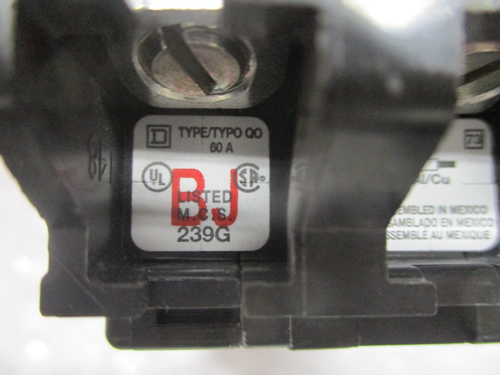 SQUARE D QO260 BREAKER 2POLE 60AMP UNMP