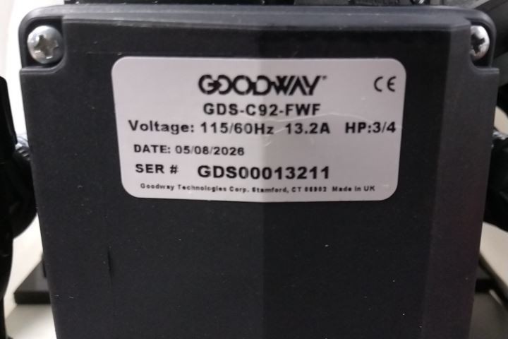 Goodway GDS-C92-FWF 3/4 HP 115VAC 15 Gal Tank Capacity Descaling System