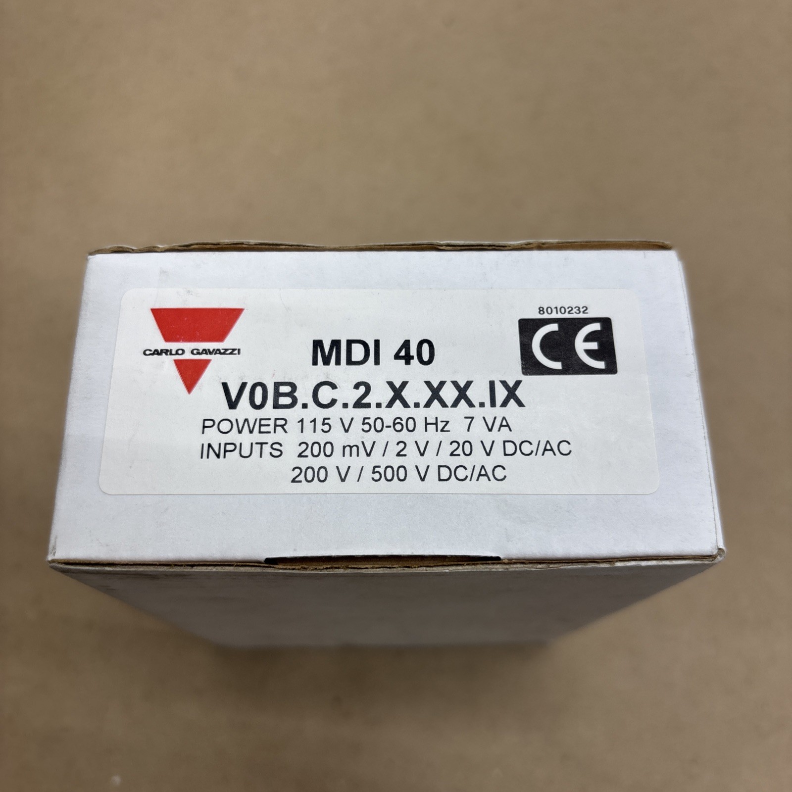 New In Open Box Carlo Gavazzi Mdi 40 Inputs: 200 Mv/2v/20v Dc/ac Power: 9-32v