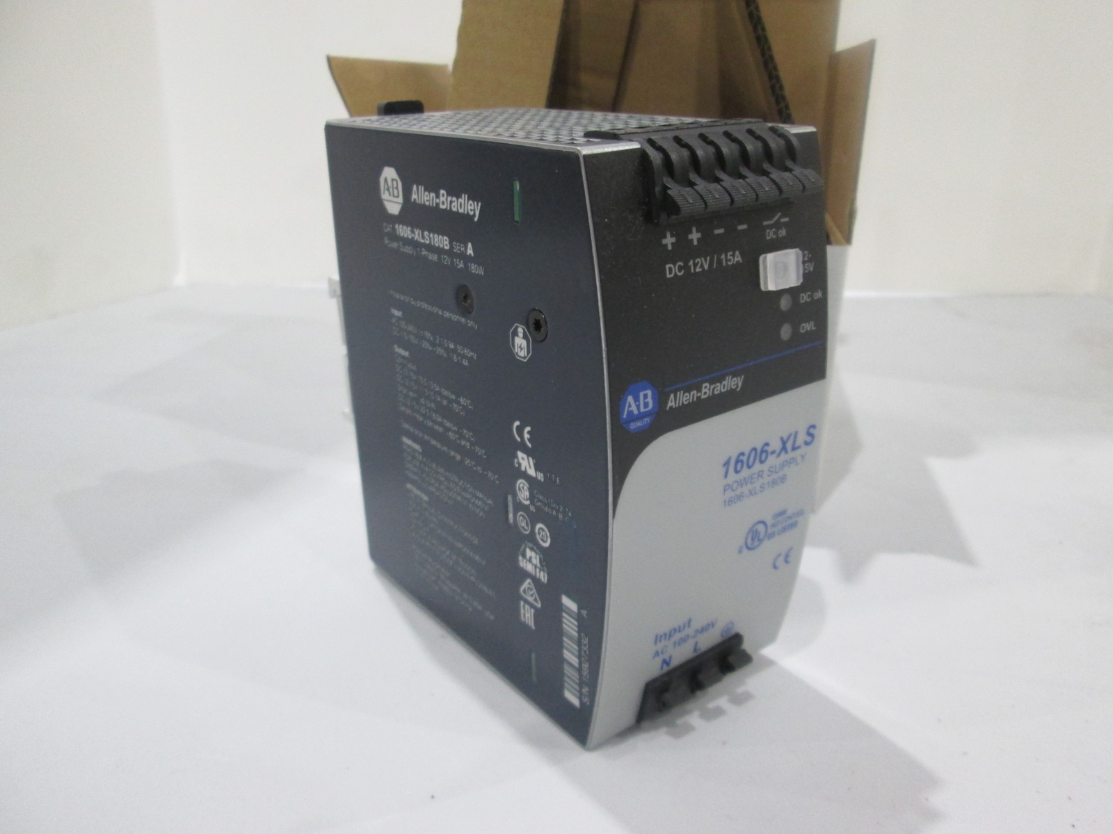 Allen-Bradley, 1606-XLS180B, Power Supply, 12V, 15A, 1-Phase, 180W, NIB
