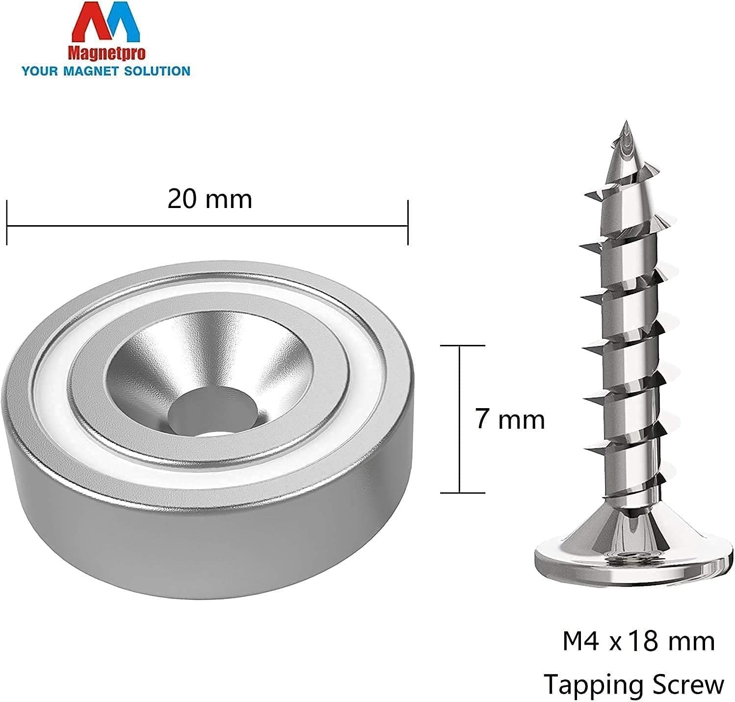 12 Neodymium Magnets 25LB with Steel Counterparts – 0.79″x0.28″ Quality
