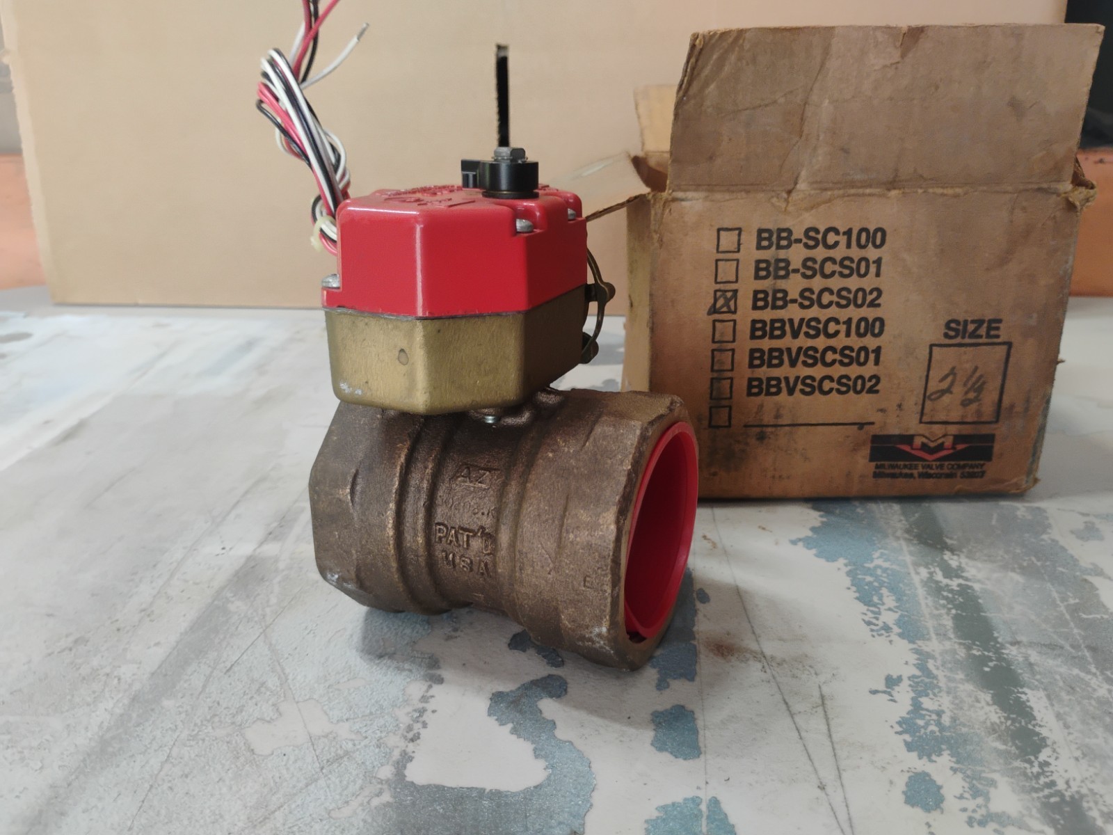NOS MILWAUKEE VALVE 97004-W INDOOR/OUTDOOR BUTTERFLY VALVE BB-SCS02 2,1/2″