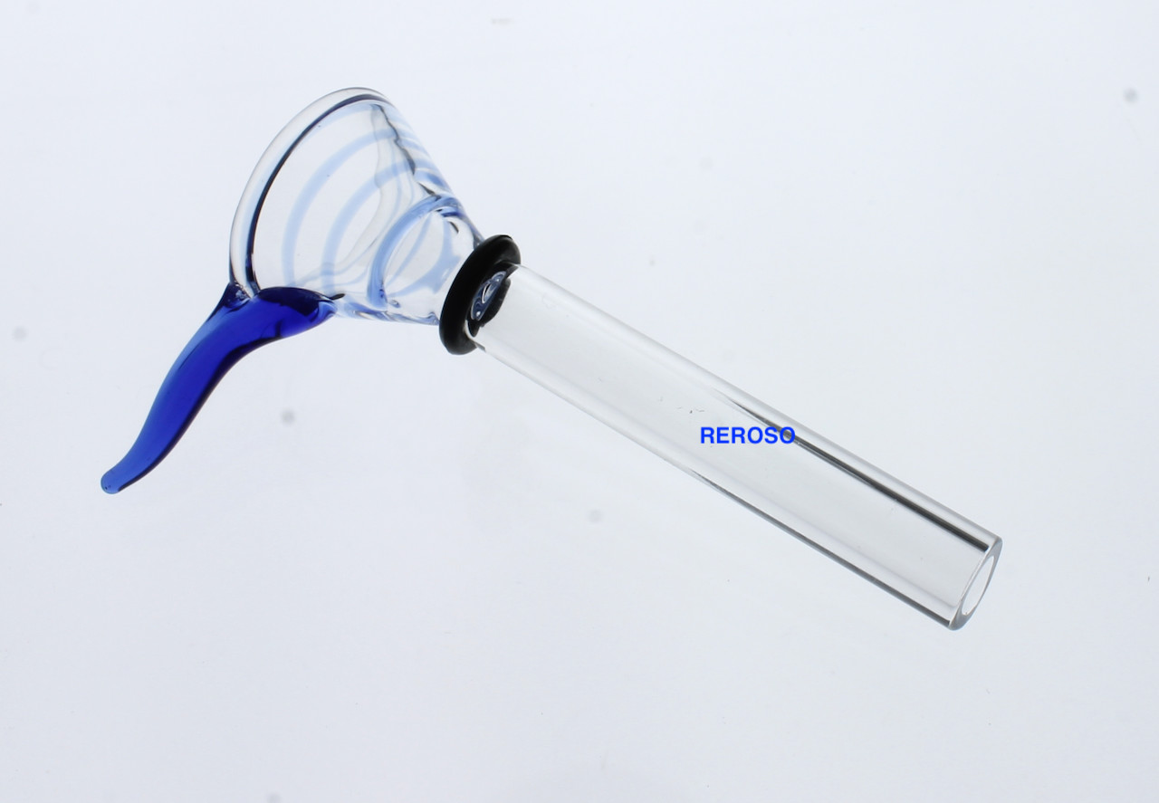 9mm Green,Blue & Yellow Male Glass Replacement Slide Bowl With Handle & O-Ring