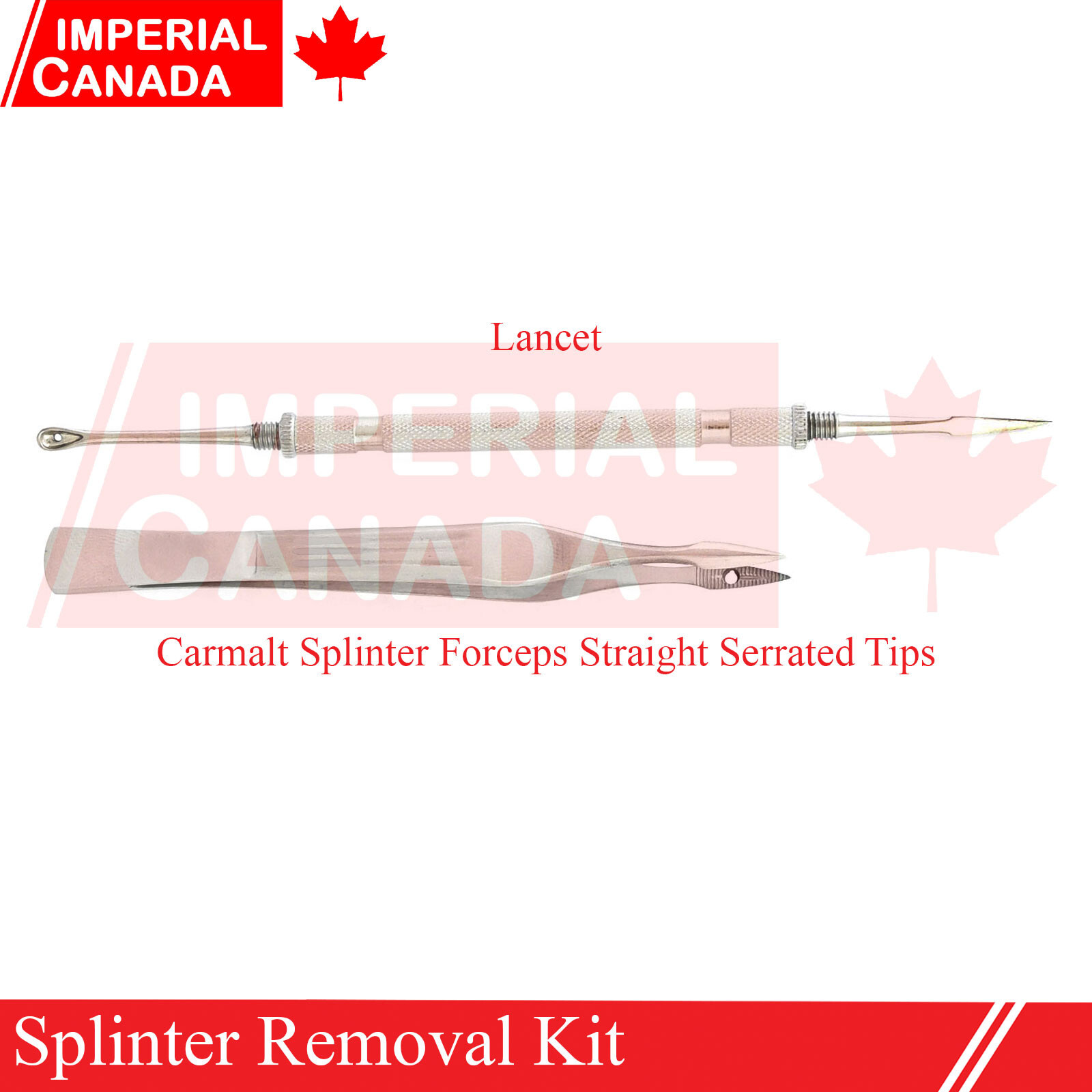 2 Pcs Splinter Removal Kit Splinter Forceps & Lancet Veterinary Surgical DS-1993