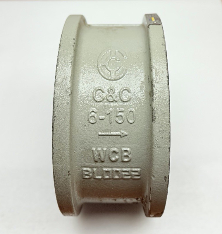 601DCWC4MF C&C 6″ Wafer Check Valve 6-150, WCB BL0022, CF8M BL0059