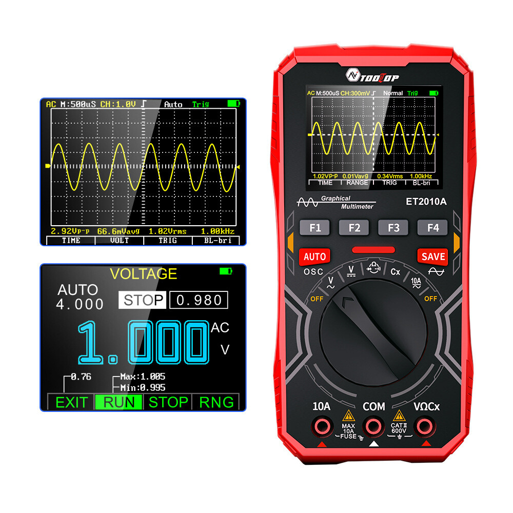 2in1 Oscilloscope Multimeter Digital Display Handheld Oscope Meter 1Mhz E3I8 28