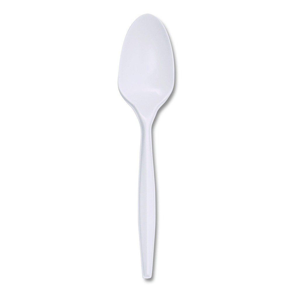 Boardwalk SPOONPPMW Polypropylene Plastic Spoon Cutlery – White (1000/CT) New