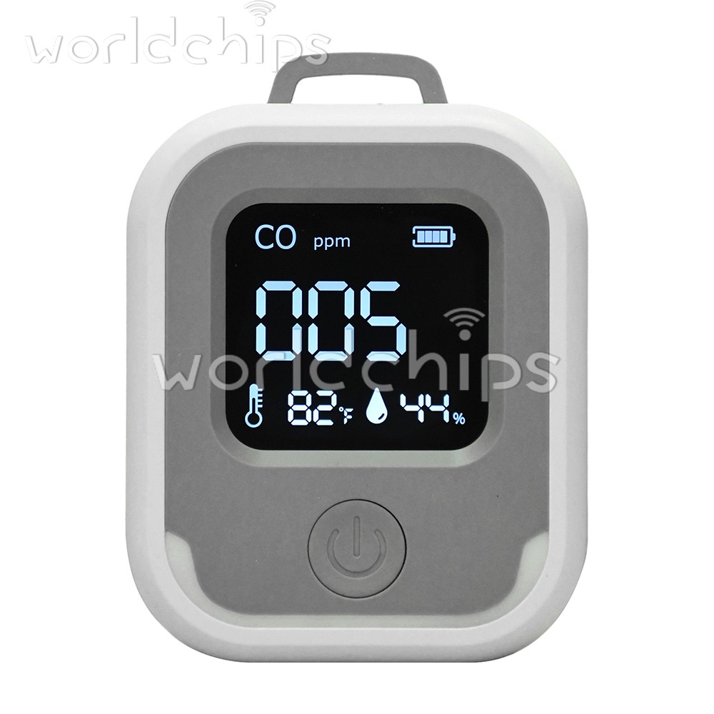 Air Quality Monitor 3-in-1 Carbon Monoxide Detector Temperature Humidity Alarm